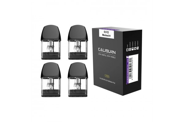 Uwell Caliburn A2 Kartuş 0.9Ω Mesh-H Yedek Pod 4 Adet