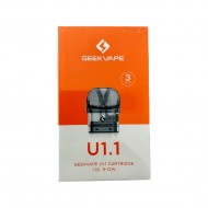 Geekvape U1.1 Kartuş 3'lü Paket, 1.0 Ohm, Şeffaf Koyu