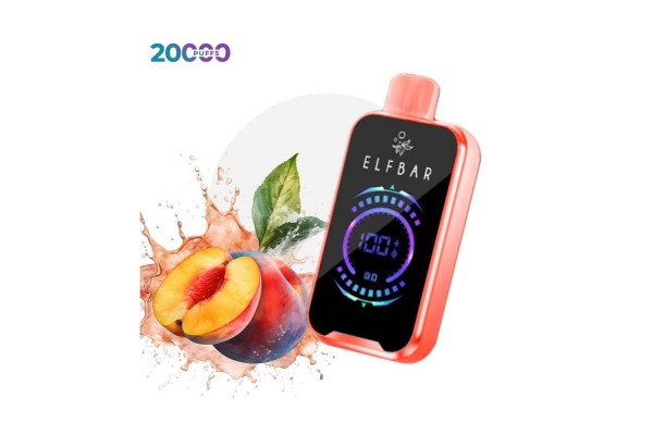 Elfbar Raya D2 Peach ICE 20000 Puff Elfbar Raya D2 Peach ICE 20000 Puff