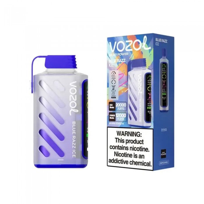 Vozol Gear Power 20000 Blue Razz ICE
