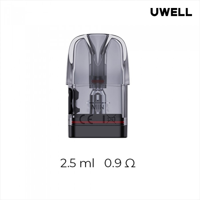 Uwell Caliburn G3 Kartuş 2.5ml 0.9Ω, Şeffaf Yedek Coil