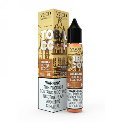 VGOD Saltnic Likit 30ml Belgian Butter Scotch Tütün Aromalı