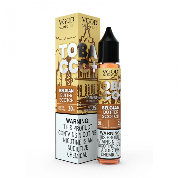 VGOD Saltnic Likit 30ml Belgian Butter Scotch Tütün Aromalı
